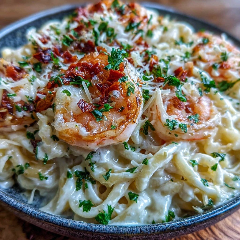 Creamy Shrimp Alfredo Pasta
