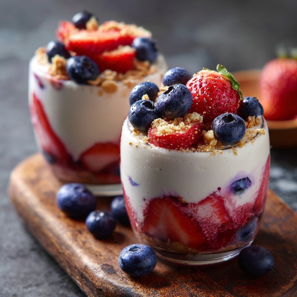 Vanilla Berry Yogurt Breakfast Cups