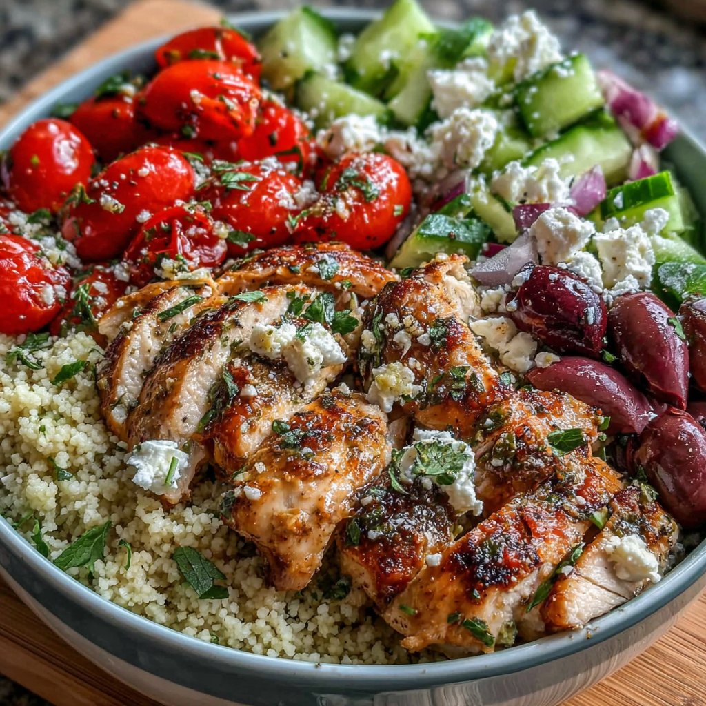 Mediterranean Chicken Couscous Bowl