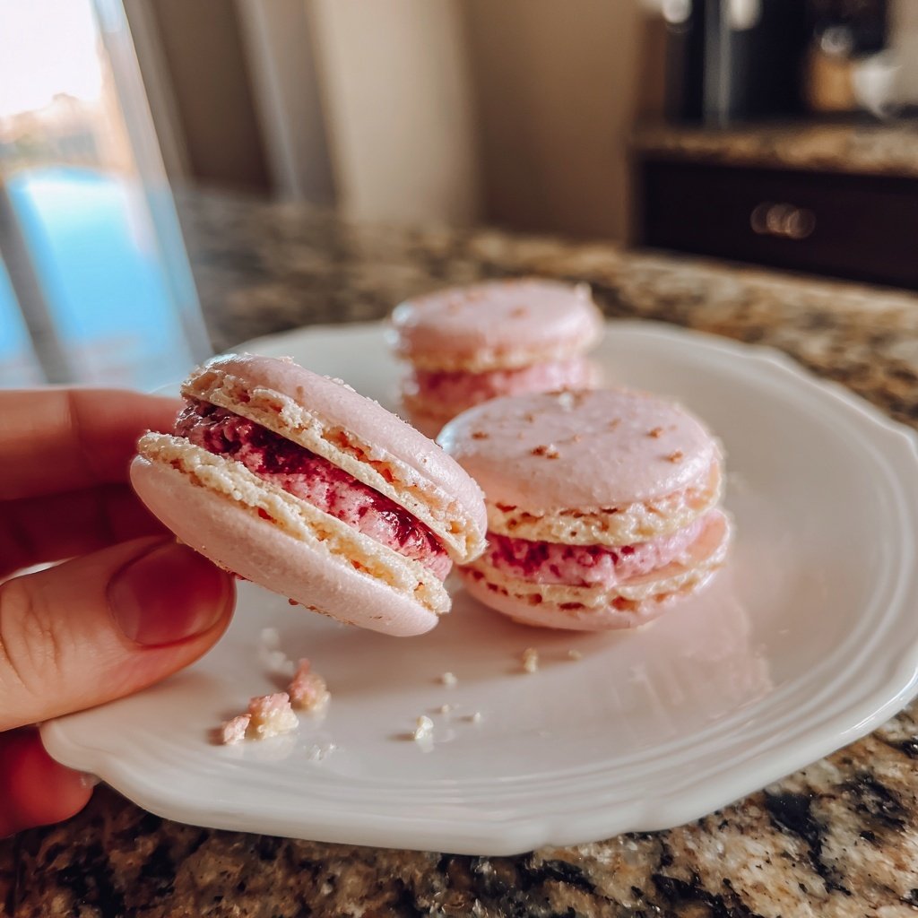 Macarons with Raspberry Filling