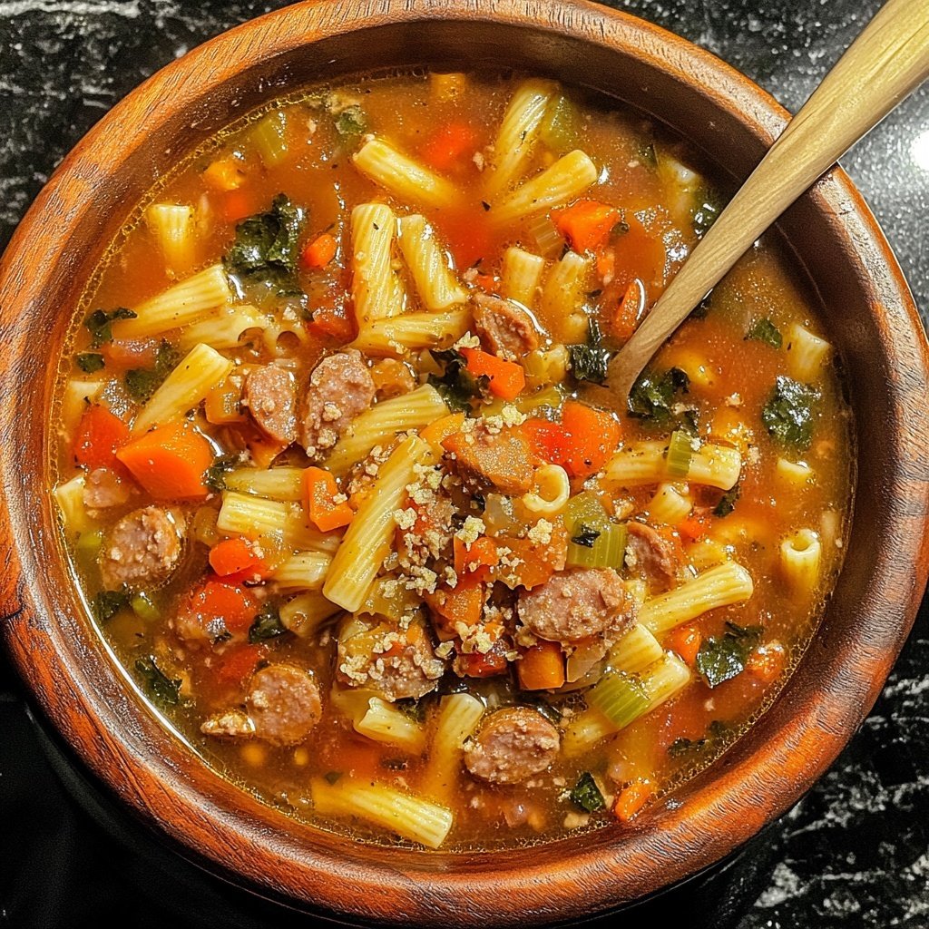 Italian Sausage Pasta Soup