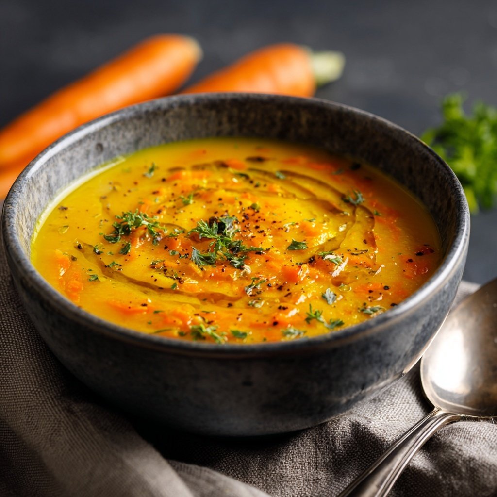 Spring Carrot And Ginger Soup