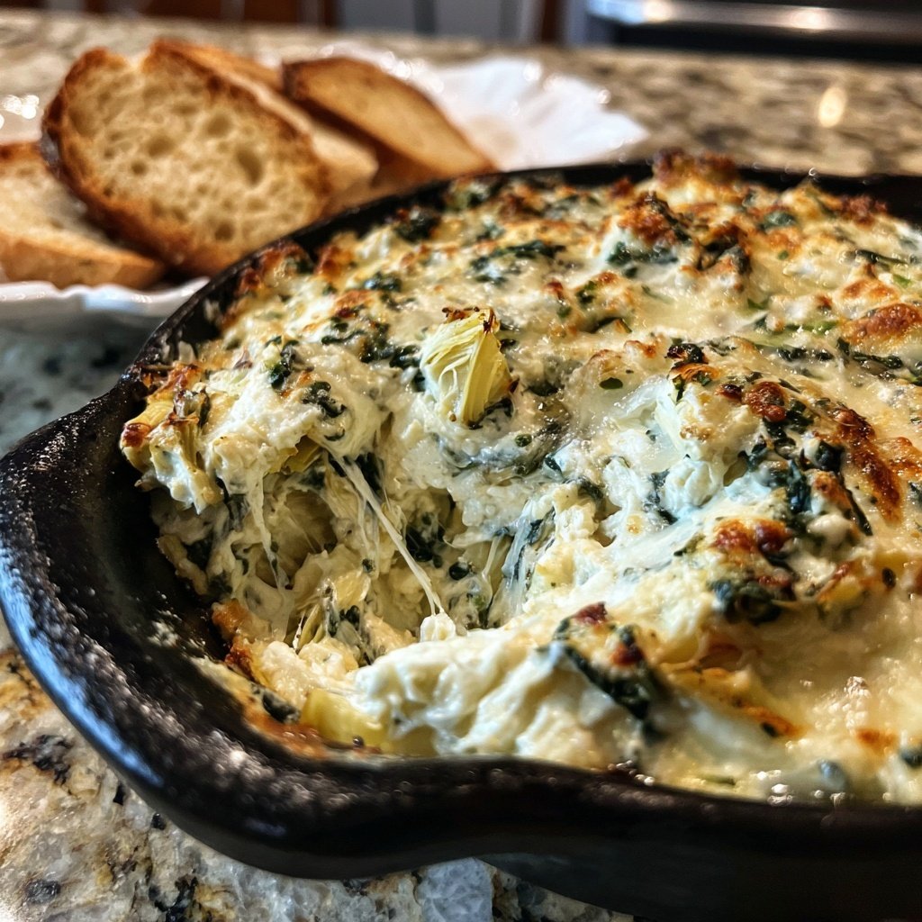 Super Bowl Spinach Artichoke Dip