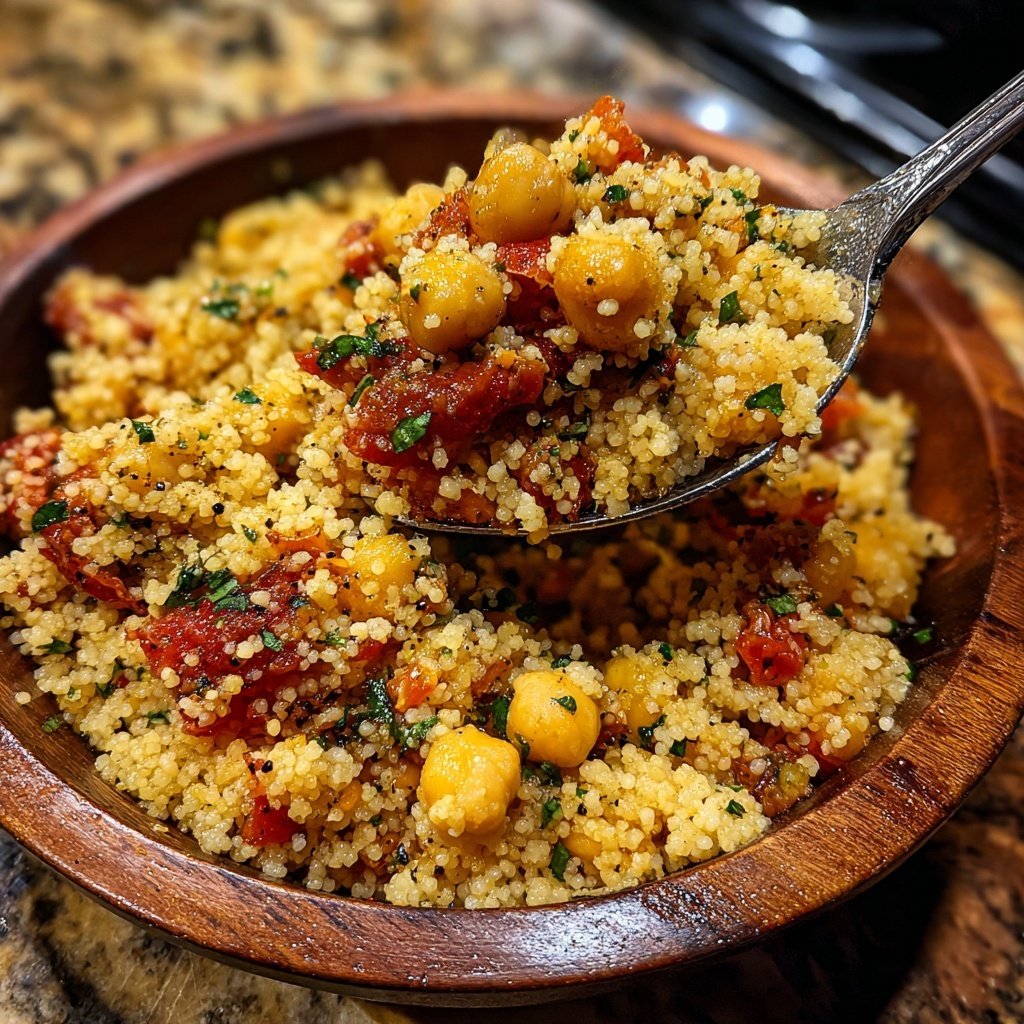 Spiced Chickpea Tomato Couscous