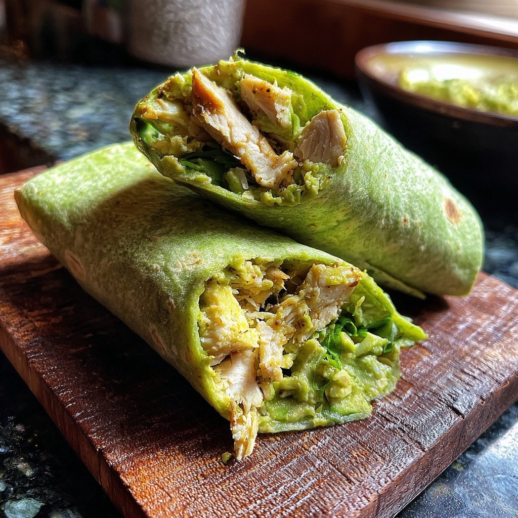 Healthy Chicken And Avocado Wrap