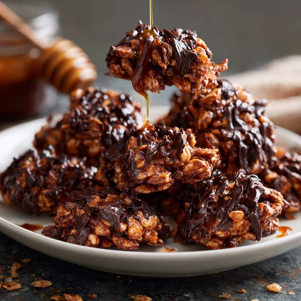 Chocolate Honey Snack Clusters
