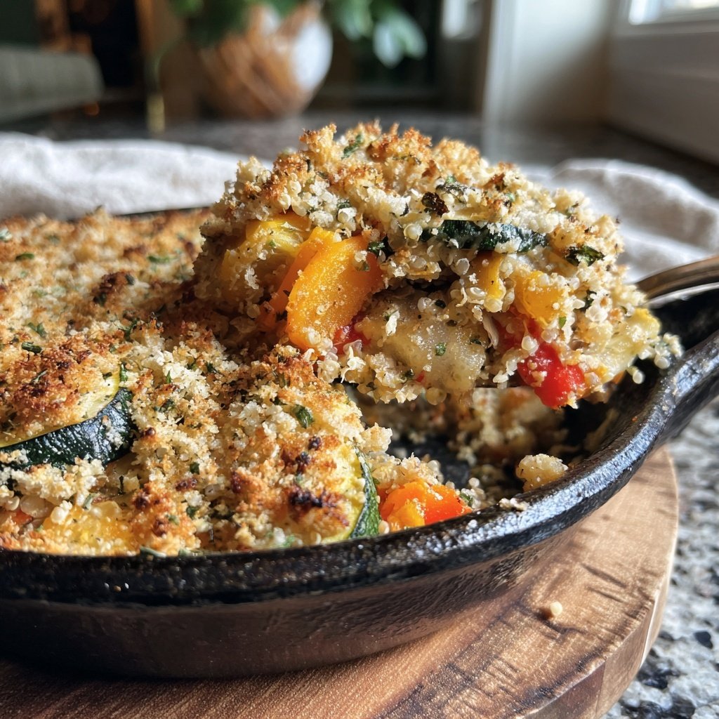 Roasted Vegetable Quinoa Casserole
