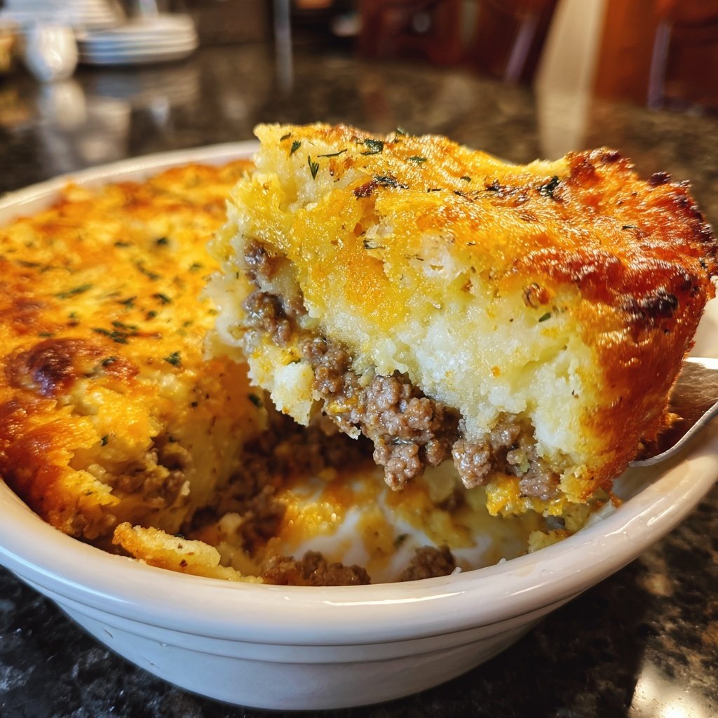 Baked Ground Beef And Potato Casserole