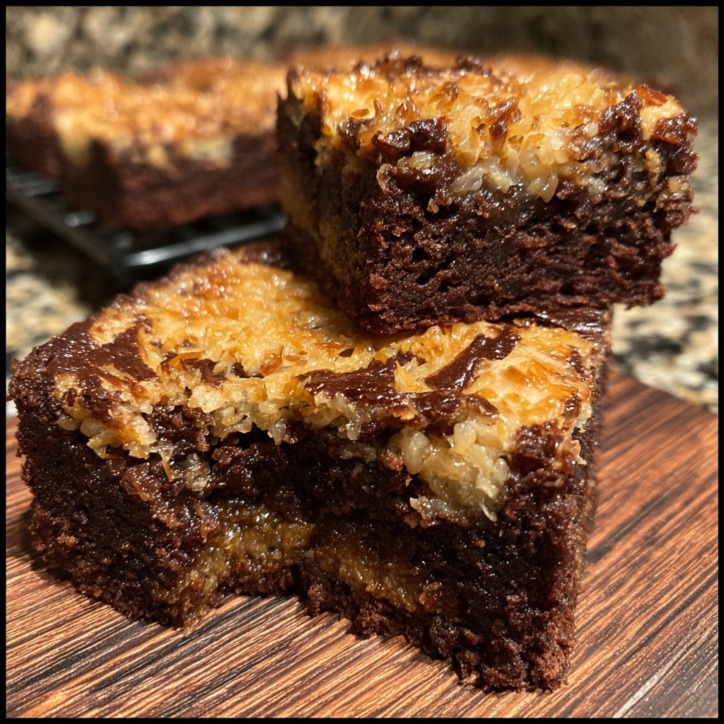 Cottage Cheese Brownies with Toasted Coconut Swirl