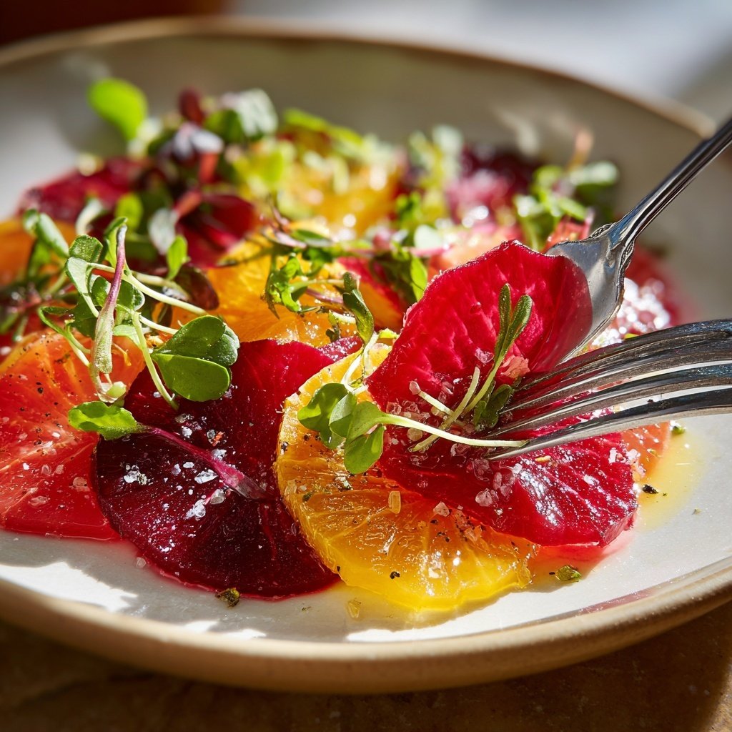 Beet Carpaccio with Citrus Dressing