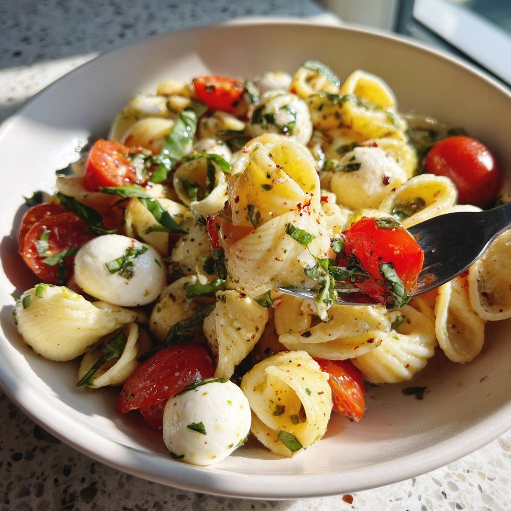 Kid-Friendly Caprese Pasta Salad Lunch