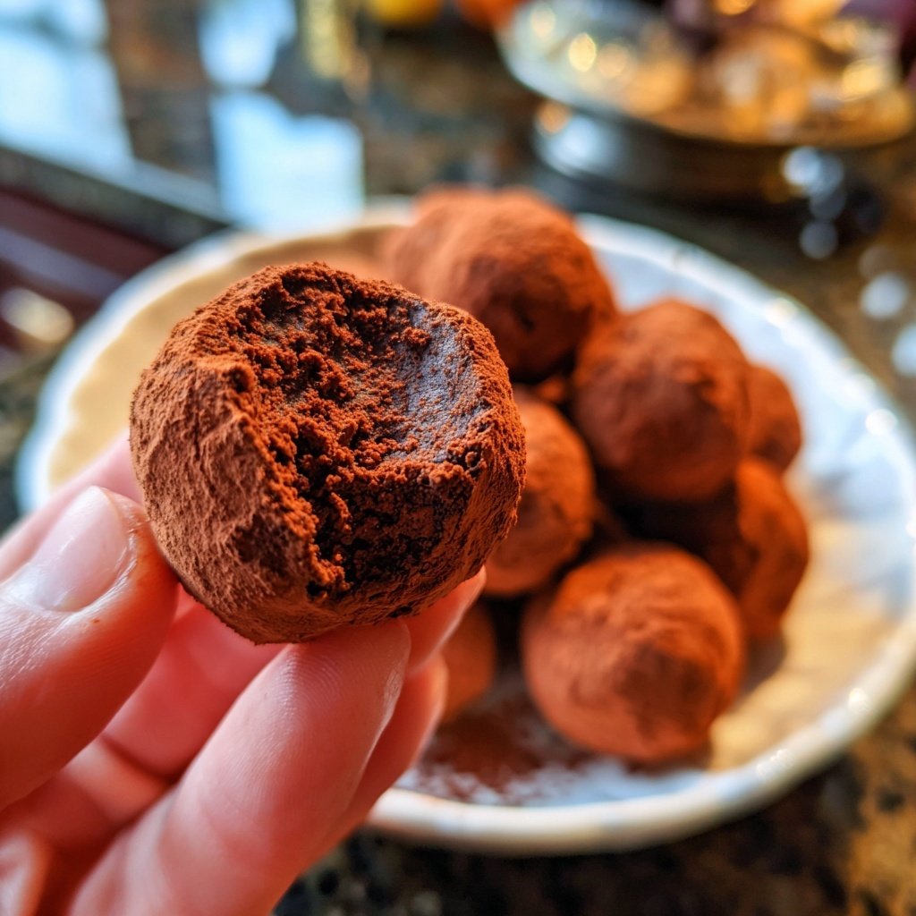 Chocolate Truffles with Cocoa