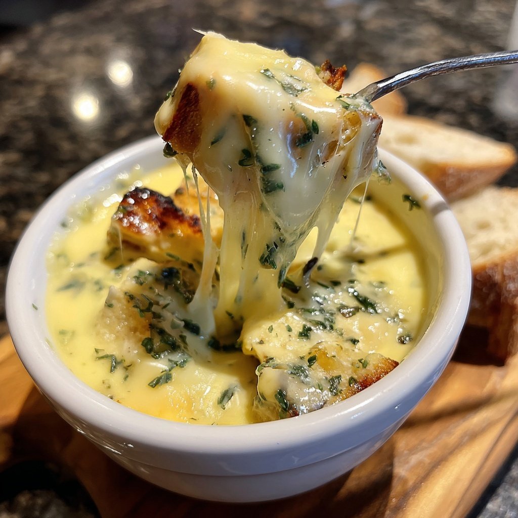 Fondue with Gruyere and Herbs