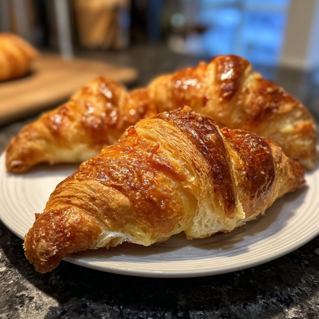 Croissants With Ham And Cheese