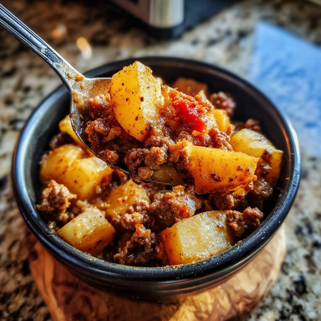 One Pot Ground Beef And Potatoes