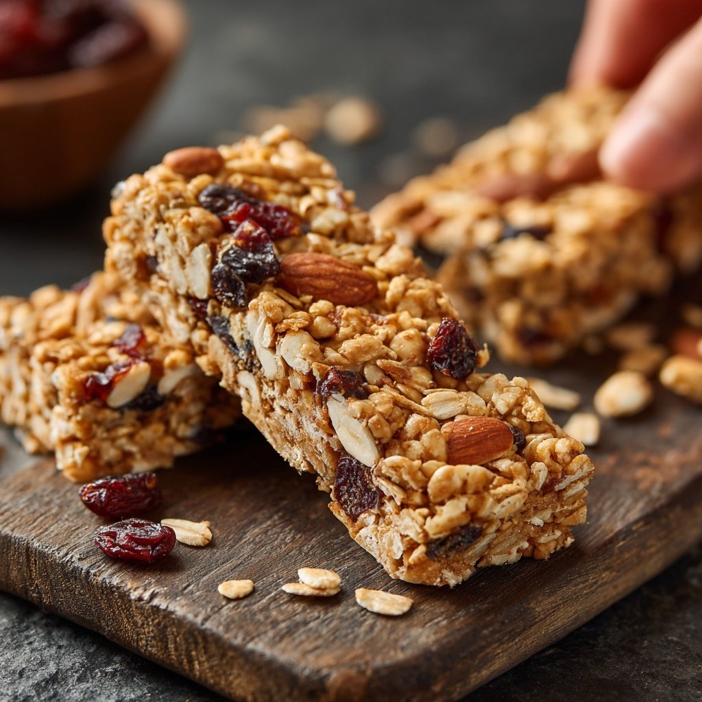 Healthy Snack No Bake Granola Bars